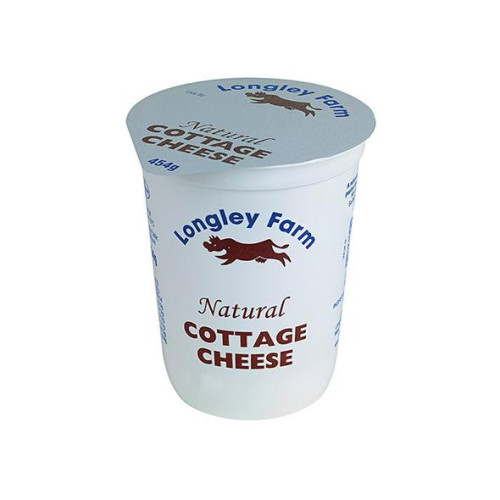 Blas ar Fwyd site Longley Farm, Cottage Cheese, 450g Tub